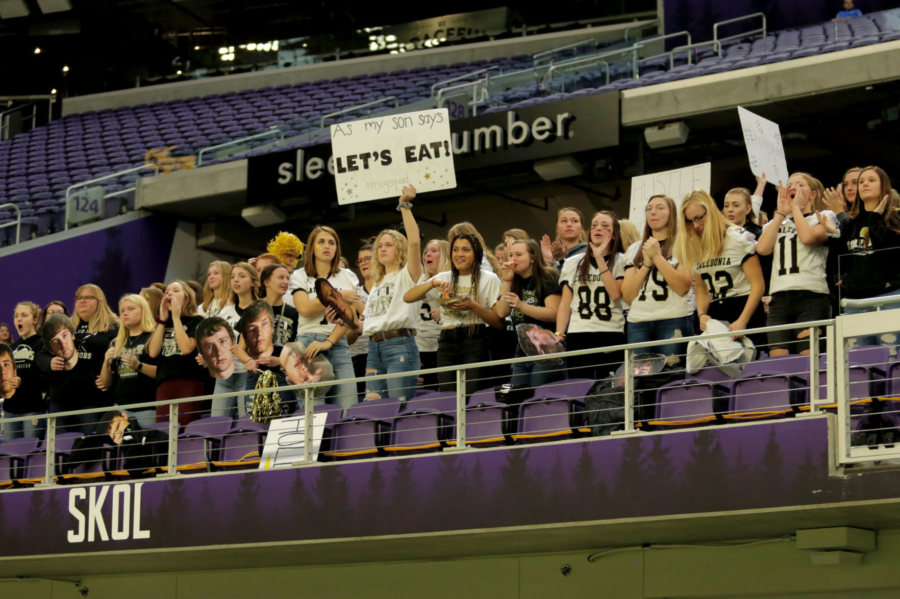 Caledonia's student section